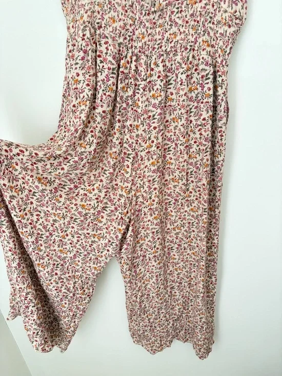 American Eagle Outfitters Floral Sleevelessu V-Neck Jumpsuit - Picture 6 of 7